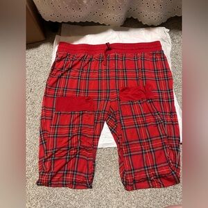 Women’s red plaid little sleepies pants